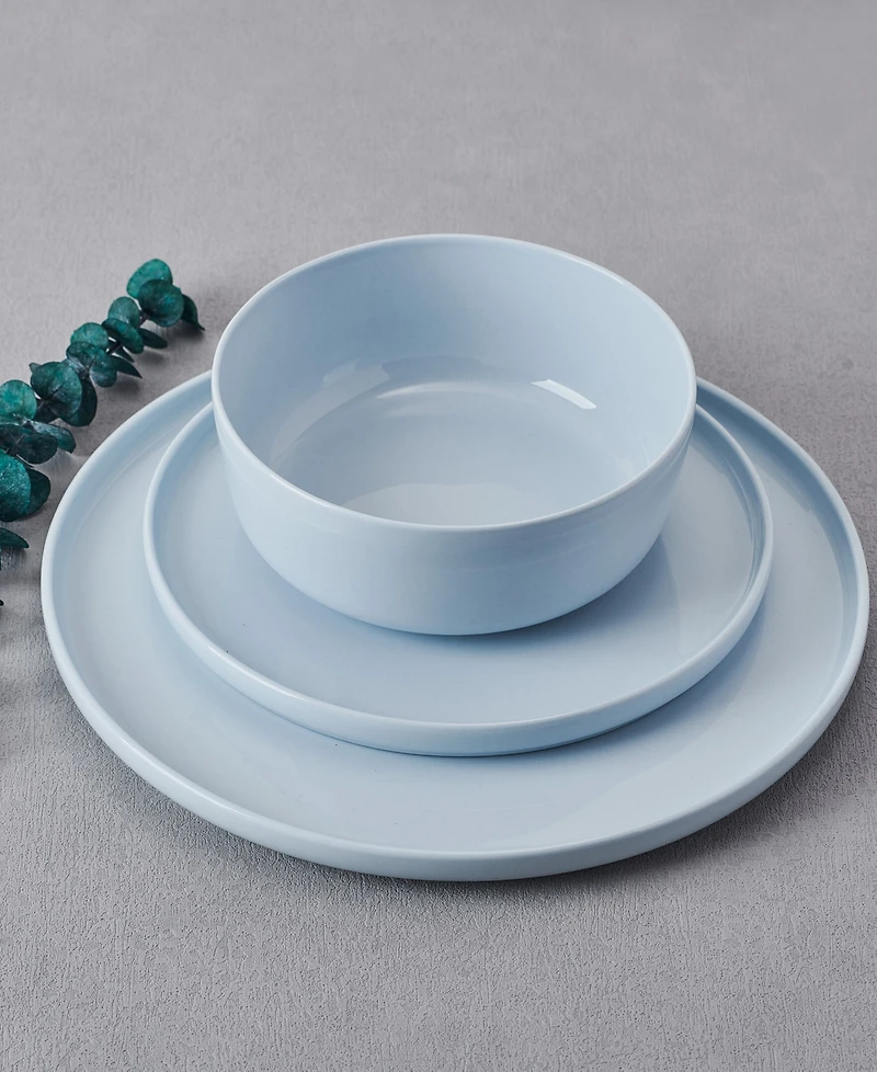 Mikasa Madison Misty Blue 12 Pc. Dinnerware Set, Service for 4