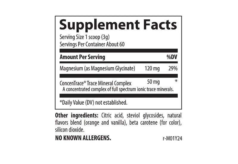 Trace Minerals Magnesium Glycinate 120mg - Drink Mix to Support Healthy Digestion & Muscles - Immune System Support Powder