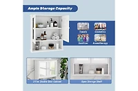 Casainc 21.65'' W 22.83'' H Surface Framed Wall Mounted Bathroom Cabinet Mirror Adjustable Shelves