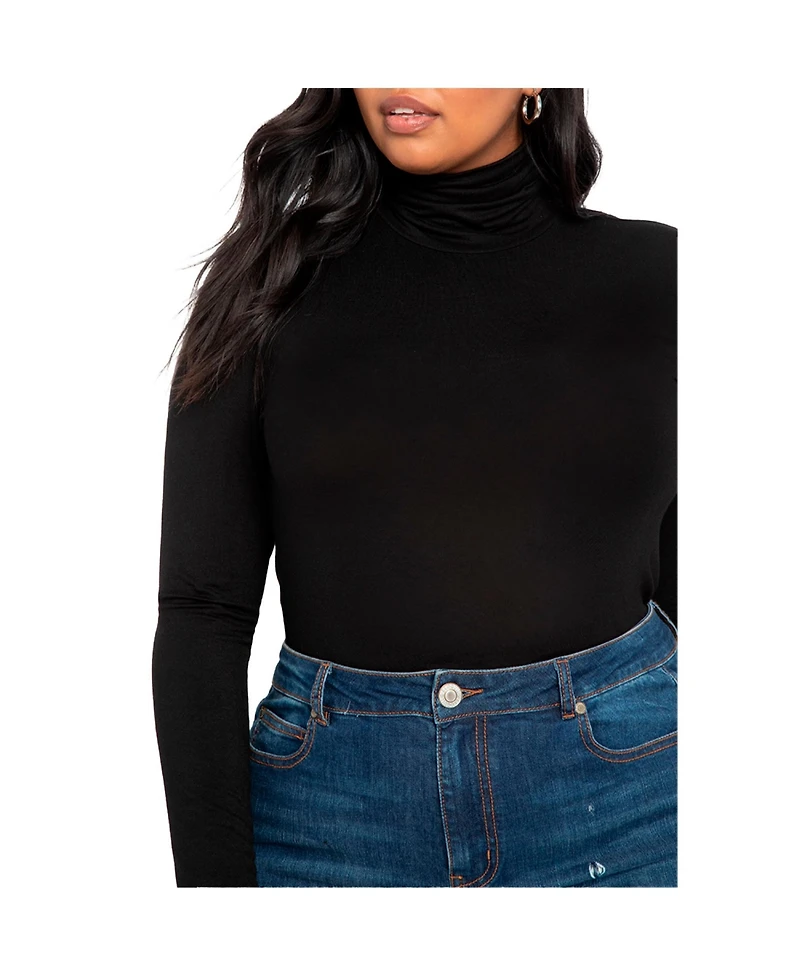 Eloquii Women's Plus Layering Turtleneck