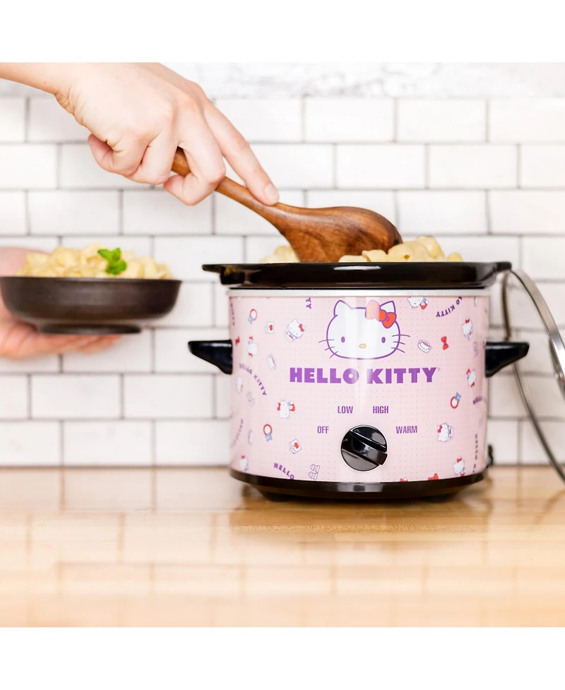 Uncanny Brands Hello Kitty 2qt Slow Cooker - Cook With Your Favorite Kitty Character