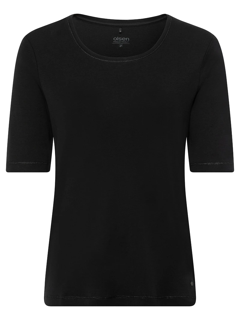 Olsen Women's Solid Short Sleeve T-Shirt