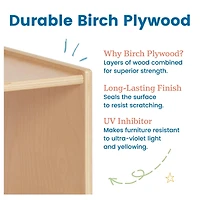 ECR4Kids Hollow Block Set, Natural, 18-Piece