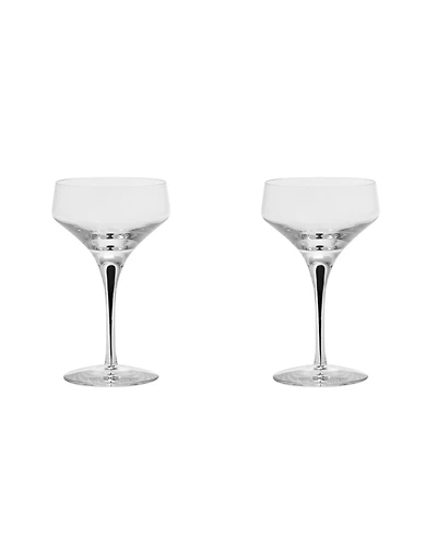 Orrefors Metropol Coupe Barware Glasses, Set of 2
