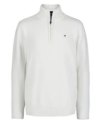 Tommy Hilfiger Big Boys Solid 1/4 Zip Sweater