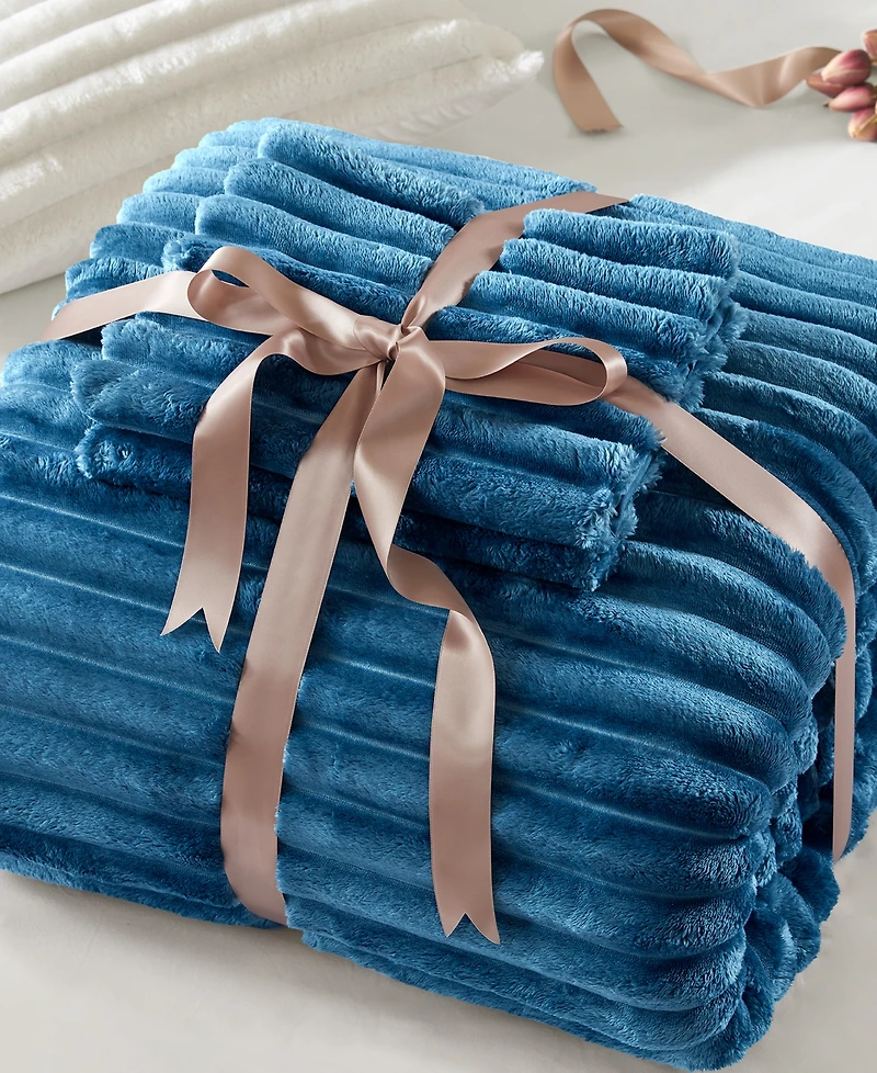 510 Design Avril Fluffy Ribbed Plush 3-Pc. Comforter Set, King/California King