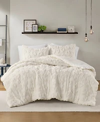 Intelligent Design Larissa Chenille 3-Pc. Duvet Cover Set, King/California King