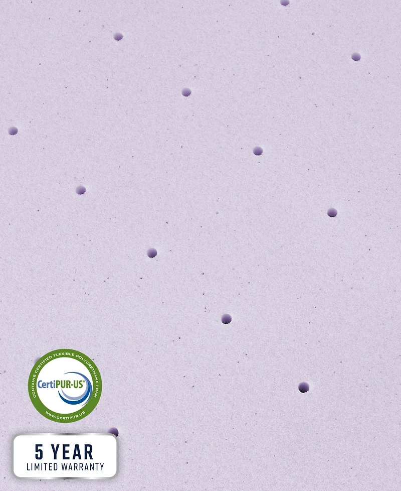 ProSleep 3" Lavender Infused Memory Foam Mattress Topper