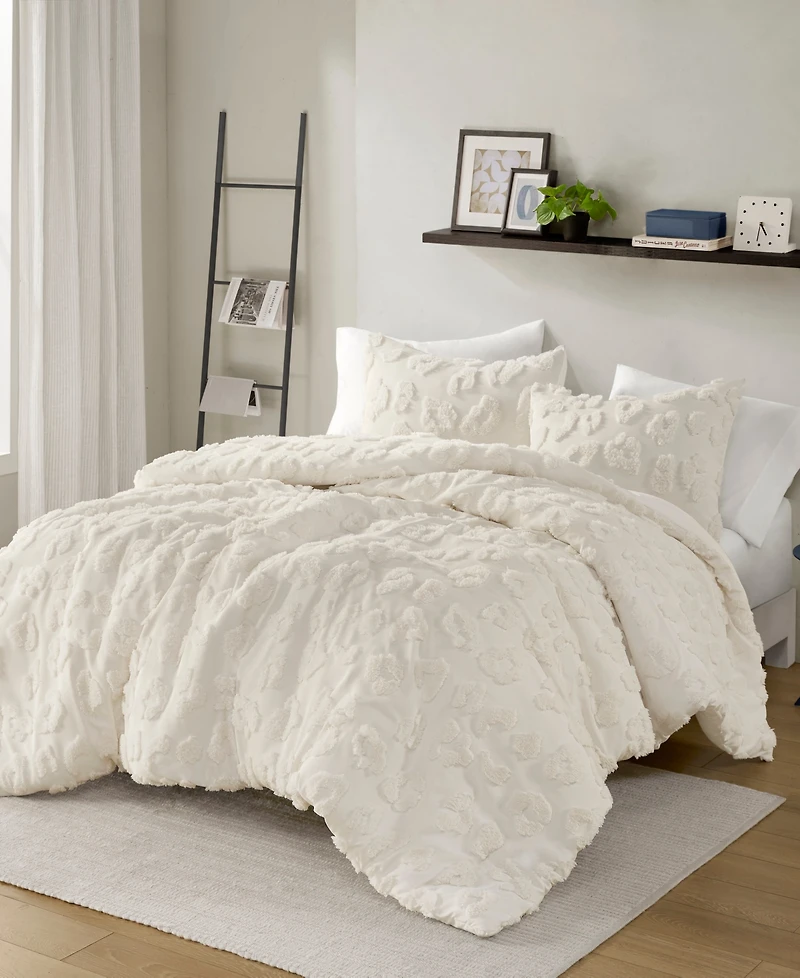 Intelligent Design Larissa Chenille 3-Pc. Duvet Cover Set, Full/Queen