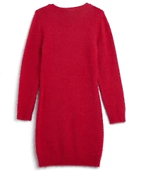 Guess Girls 7-16 Long Sleeve Sweater with Rhinestone-Embellished Logo Dress