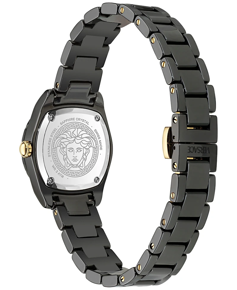 Versace Women's Swiss Dv One Mini Ceramic Bracelet Watch 28mm