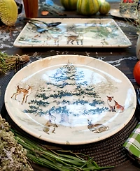 Certified International Winter's Frost Dinner Plates, Set of 4