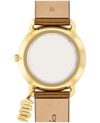 Coach Women's Elliot Lunar New Year Tan Leather Strap Watch 36mm
