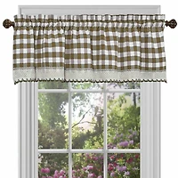 GoodGram Country Plaid Window Valance Treatment