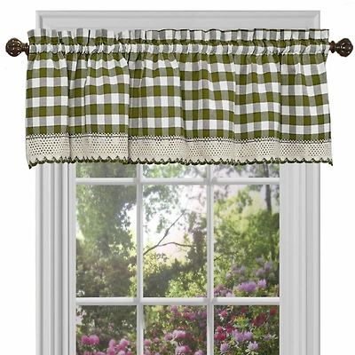 GoodGram Country Plaid Window Valance Treatment