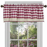 GoodGram Country Plaid Window Valance Treatment