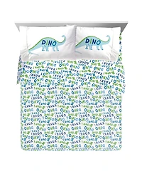 Sunny Side Up Dino Roar Twin Sheet Set