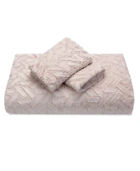Chanasya Premium Soft Cloud Faux Fur Duvet Cover Bedding Set Queen Size - 3 Piece Combo Set - Textured Embossed Fuzzy Soft Velvet Mink Bedcover