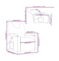 Massage Recliner Chair Faux Leather