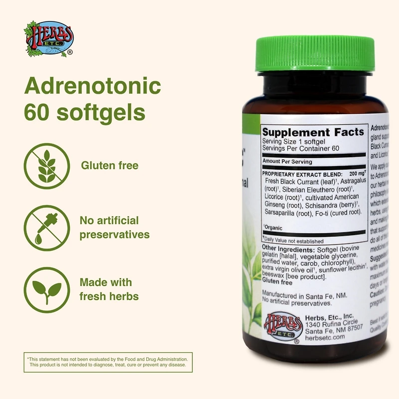 Adrenotonic Softgels 60 count