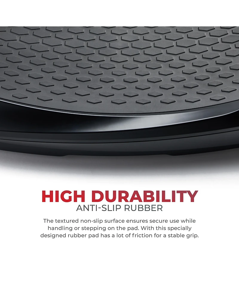 Sunny Health & Fitness Fitboard 4D Vibration Plate Wellness Machine for Toning Weight Loss & Lymphatic Drainage, Oscillation Therapy Platform