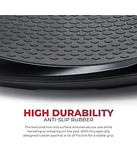 Sunny Health & Fitness Fitboard 4D Vibration Plate Wellness Machine for Toning Weight Loss & Lymphatic Drainage, Oscillation Therapy Platform