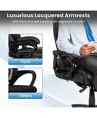 Sugift 400lb Pu Leather Massage Office Chair