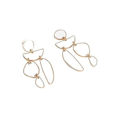 Sohi Women's Abstract Drop Earrings