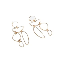 Sohi Women's Abstract Drop Earrings