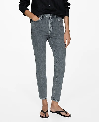 Mango Women's Claudia Slim Crop Jeans