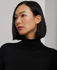 Lauren Ralph Women's Silk-Blend Turtleneck Sweater
