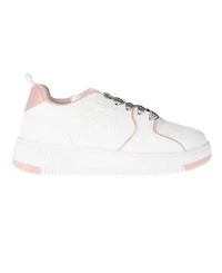 Bebe Little and Big Girls Court Low Top Emboss Script "B" Sneaker