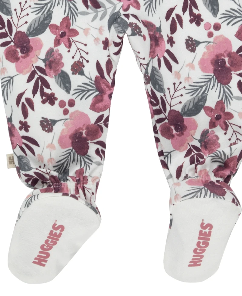 Huggies Baby Girls Organic Printed Coverall