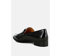 Rag & Co Patent Pleather Penny Loafers Women