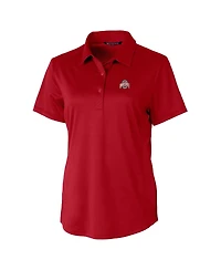 Cutter & Buck Women's Ohio State Buckeyes Prospect Textured Stretch Polo