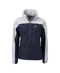 Cutter & Buck Women's Navy Montana State Bobcats Charter Eco Half-Zip Anorak Jacket
