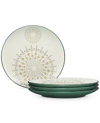 Noritake Dinnerware Set of 4 Colorwave Spruce Holiday Plates