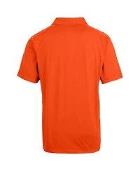 Cutter & Buck Orange Virginia Cavaliers Vintage Primary Team Logo Prospect Textured Stretch Polo