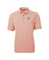 Cutter & Buck Men's Oklahoma State Cowboys Alumni Logo DryTec Virtue Eco Pique Botanical Print Polo