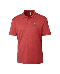 Cutter & Buck Men's Heather Red El Paso Chihuahuas Clique Charge Active Polo