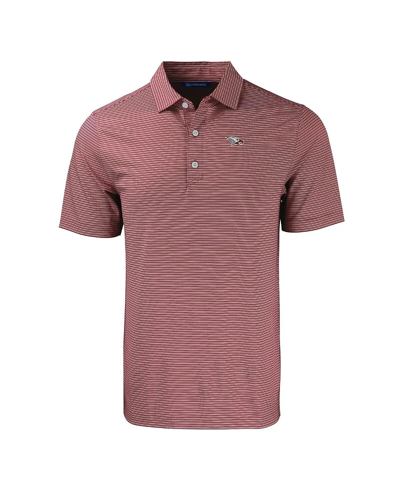 Cutter & Buck Men's Maroon North Carolina Central Eagles Forge Eco Double Stripe Stretch Polo