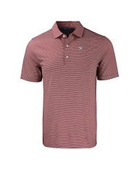 Cutter & Buck Men's Maroon North Carolina Central Eagles Forge Eco Double Stripe Stretch Polo
