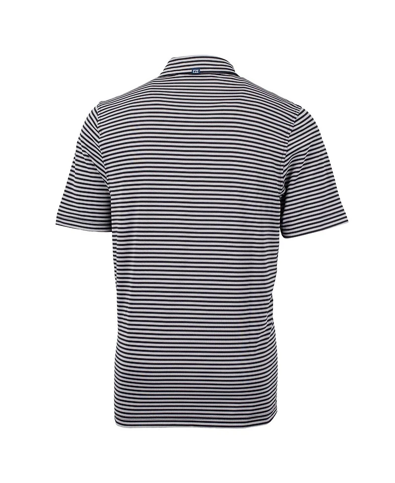 Cutter & Buck Men's Black South Carolina Gamecocks Vault DryTec Virtue Eco Pique Stripe Polo