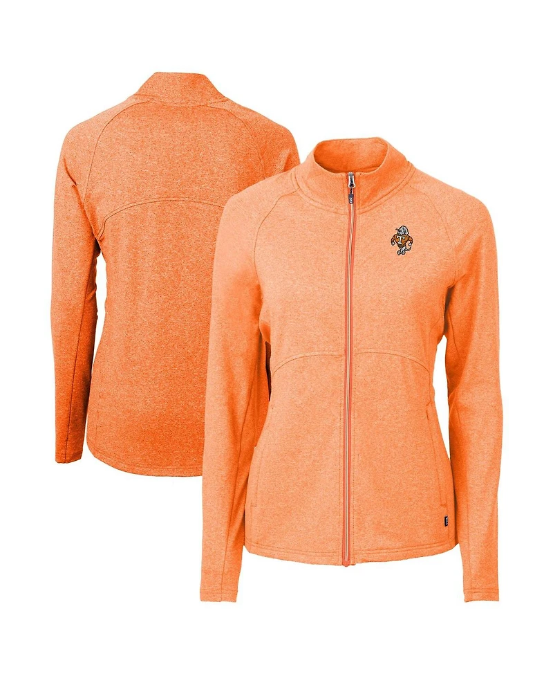 Cutter & Buck Women's Tennessee Volunteers Vault Adapt Eco Knit Heather Full-Zip Jacket