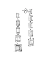 Sterling Forever Penelope Cubic Zirconia Drop Stud Earrings