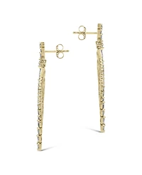 Sterling Forever Gail Statement Cubic Zirconia Drop Earrings