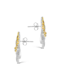 Sterling Forever Heidi Cubic Zirconia Flower Stud Earrings
