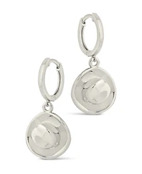 Sterling Forever Laney Cubic Zirconia Cowboy Hat Micro Hoop Earrings