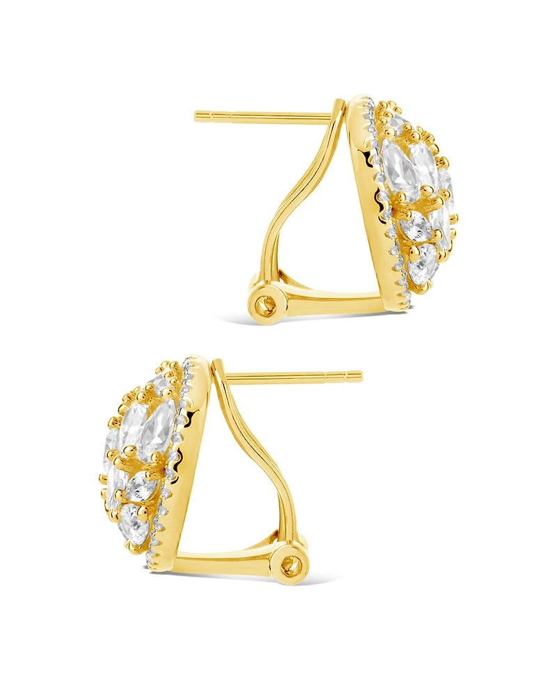 Sterling Forever Zara Cubic Zirconia Circle Stud Earrings
