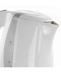 MegaChef 1.7 Quart Plastic Electric Tea Kettle- White